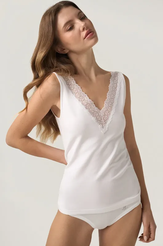 Майка жіноча ALMERIA 400 ELLEN: чорний, бежевий, білий